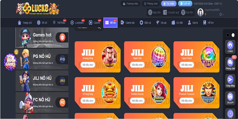 Nổ hũ LUCK8 hay còn được gọi với những tên khác như slot game