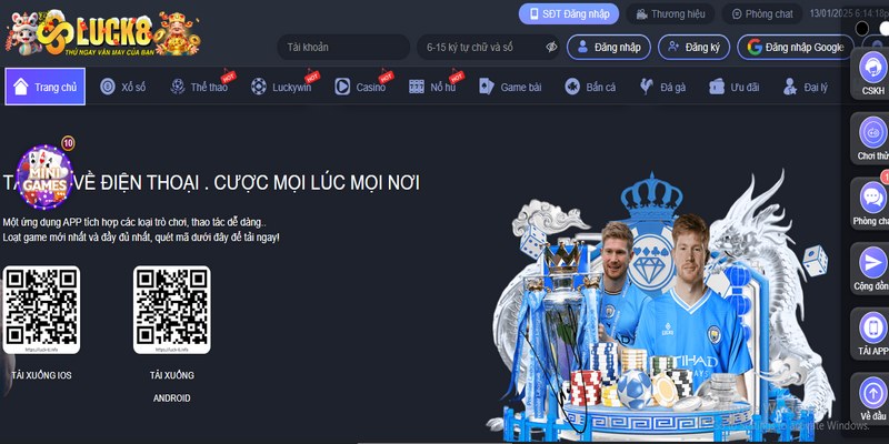 Tải app LUCK8 nhận thông báo kịp thời, nhanh chóng từ hệ thống