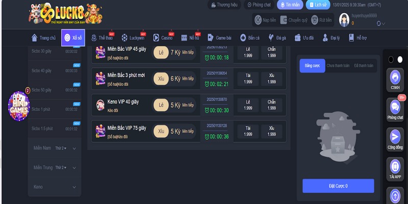 GPI Viet Lottery là lựa chọn lý tưởng tại nhà cái LUCK8